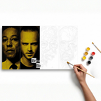 Cuadro para pintar con números "Breaking Bad"