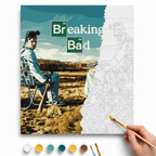 Cuadro para pintar con números "Breaking Bad 1era temporada"