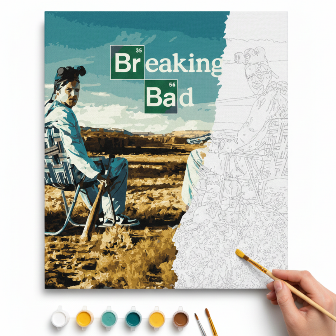 Cuadro para pintar con números "Breaking Bad 1era temporada"