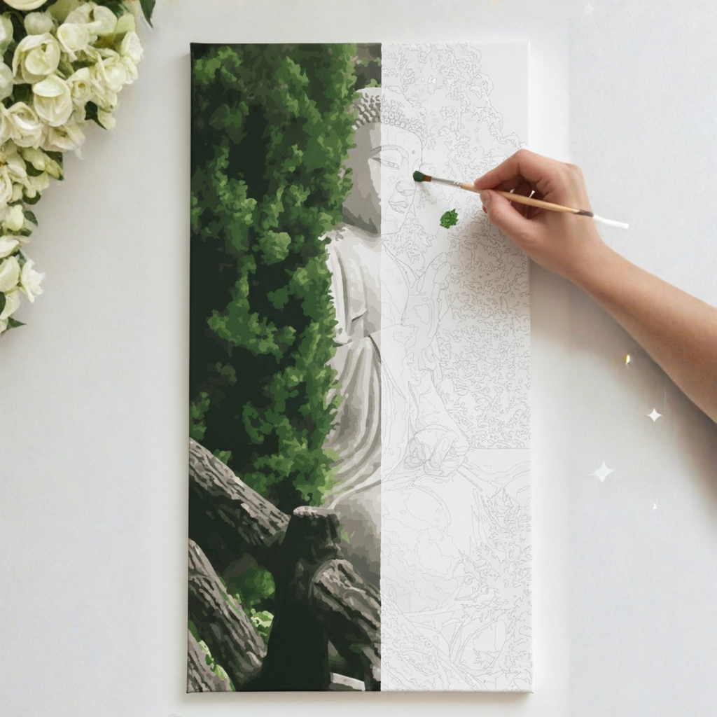 Cuadro para pintar con números "BUDA ZEN"