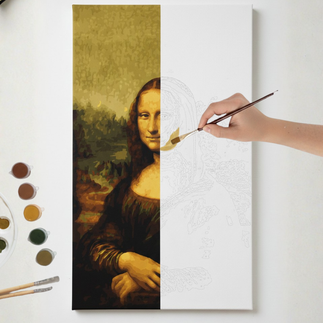 Cuadro para pintar con números "Monalisa (La Gioconda)"
