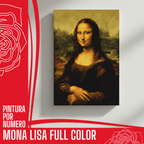 Cuadro para pintar con números "Monalisa (La Gioconda)"