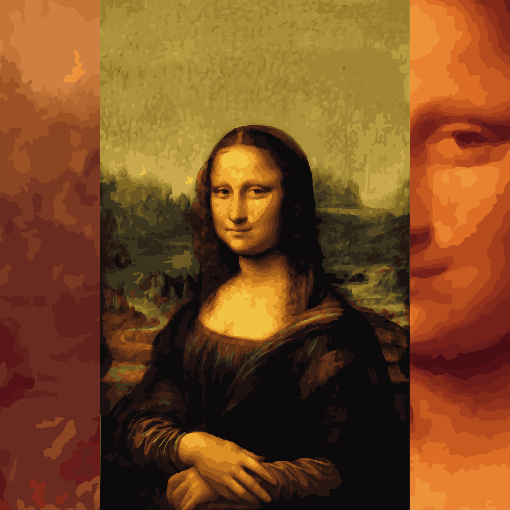 Cuadro para pintar con números "Monalisa (La Gioconda)"