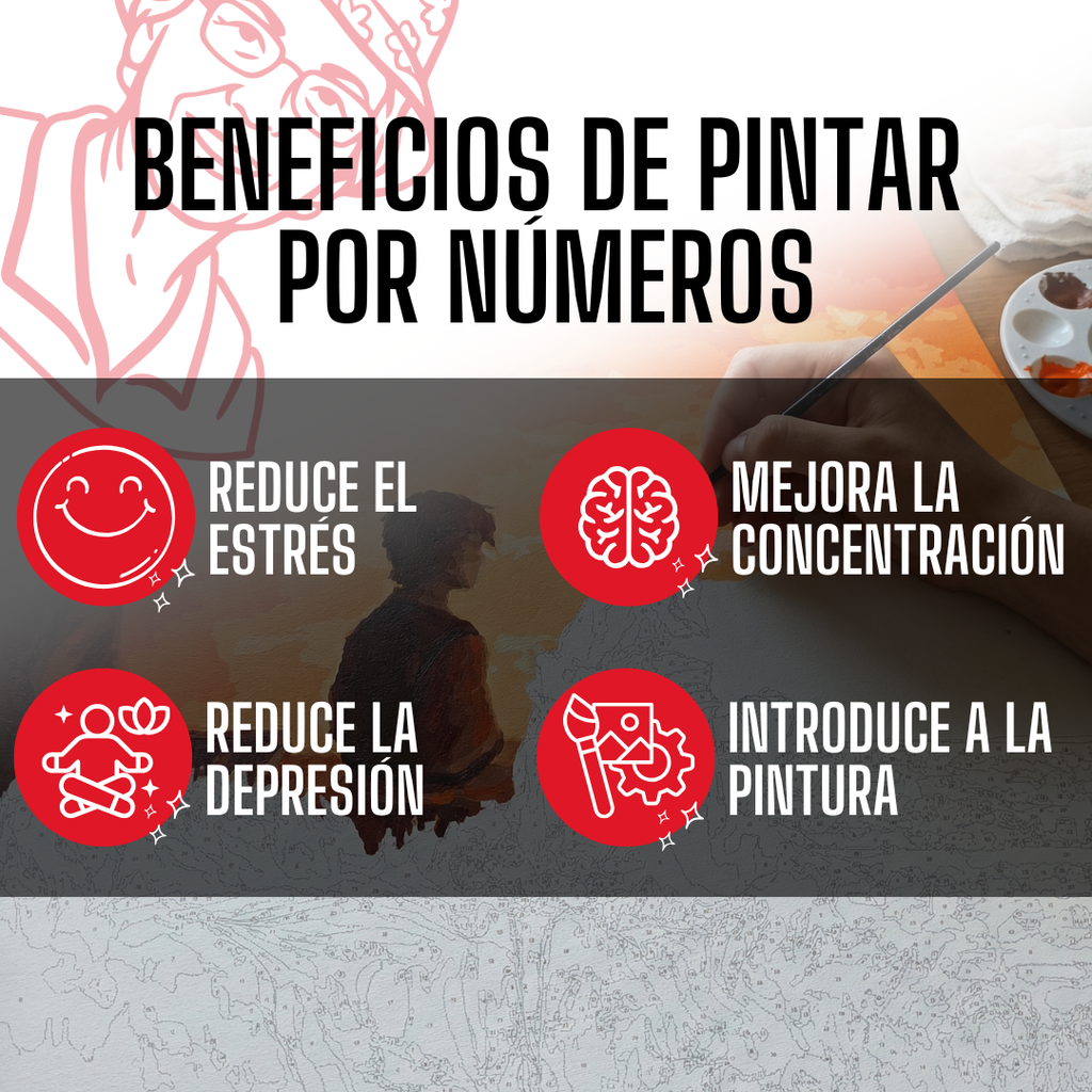 2x1 Motivos "SENCILLOS" | Pintura x NUMEROS - 7 COLORES