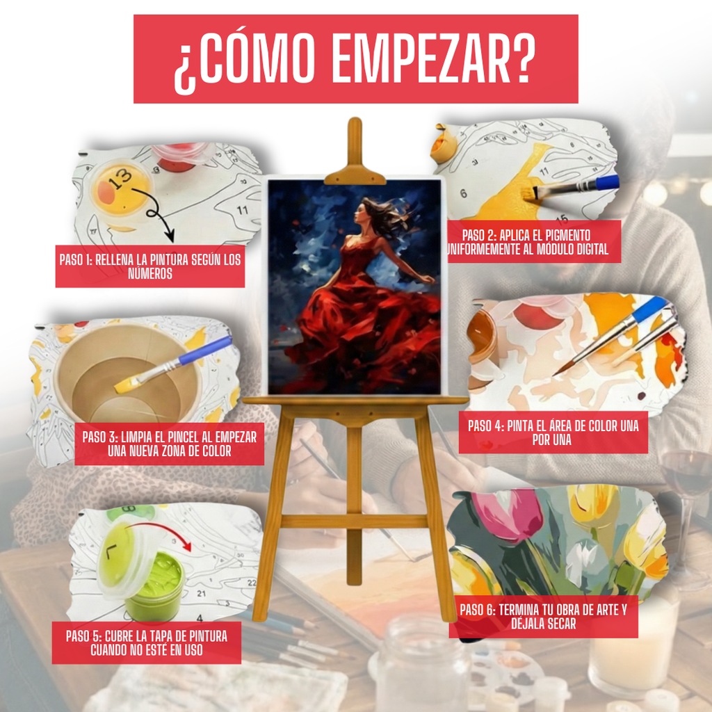 2x1 Motivos "SENCILLOS" | Pintura x NUMEROS - 7 COLORES