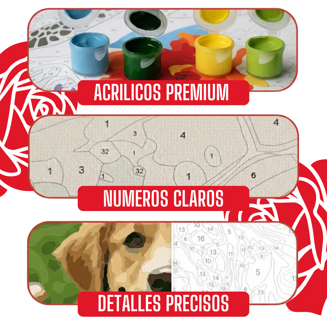2x1 Motivos "SENCILLOS" | Pintura x NUMEROS - 7 COLORES