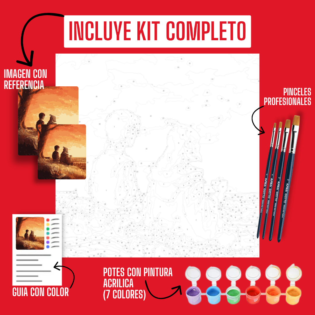 2x1 Motivos "SENCILLOS" | Pintura x NUMEROS - 7 COLORES