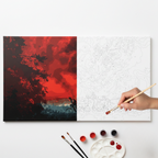 Cuadro para pintar con números "Stranger things VECNA"