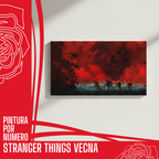 Cuadro para pintar con números "Stranger things VECNA"