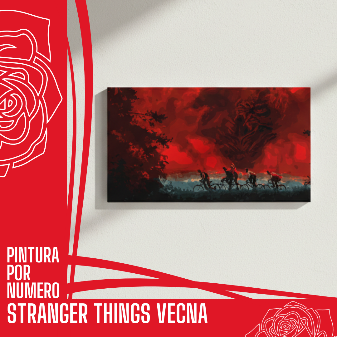 Cuadro para pintar con números "Stranger things VECNA"