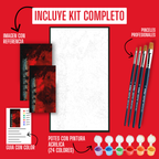 Cuadro para pintar con números "Stranger things VECNA"