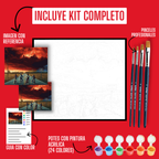 Cuadro para pintar con números "Stranger things 1Temp"