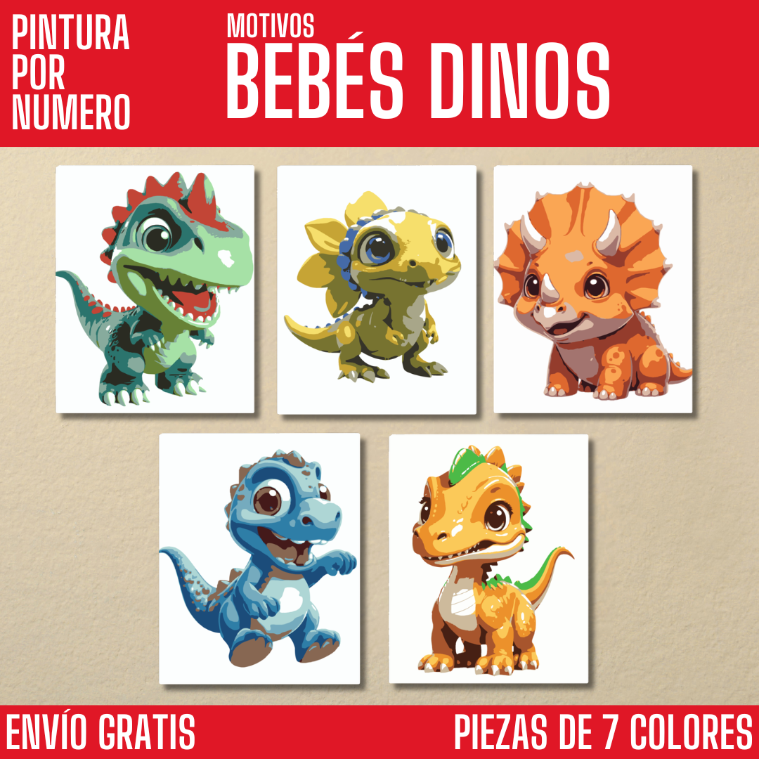 2x1 Motivos "SENCILLOS" | Pintura x NUMEROS - 7 COLORES