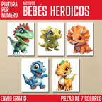 2x1 Motivos "SENCILLOS" | Pintura x NUMEROS - 7 COLORES